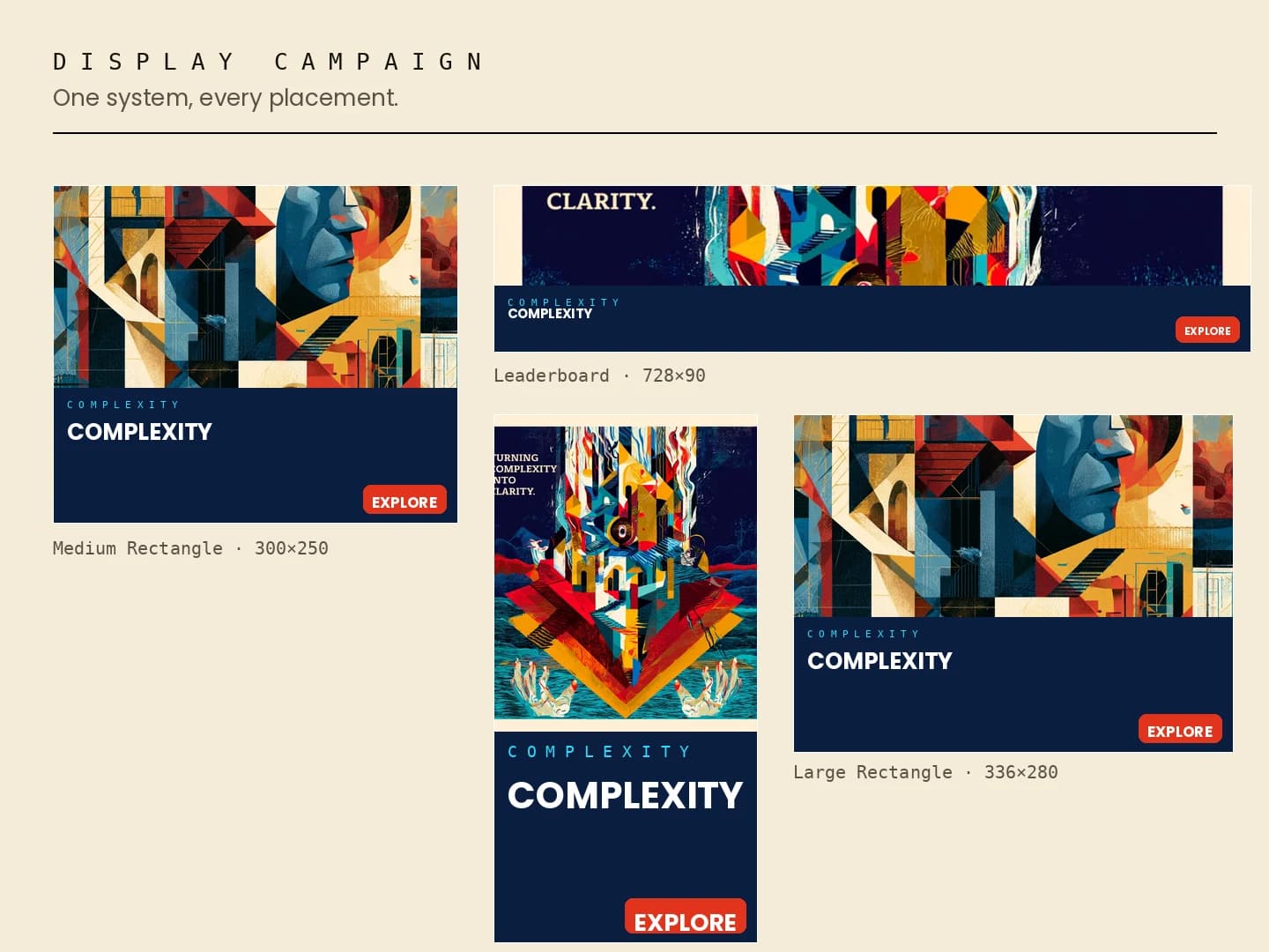 Digital campaign — social, display & out-of-home — panel