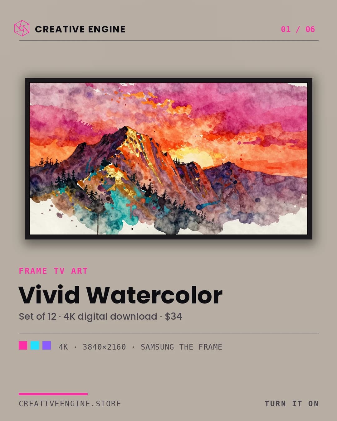 Key visuals — the product worlds — panel