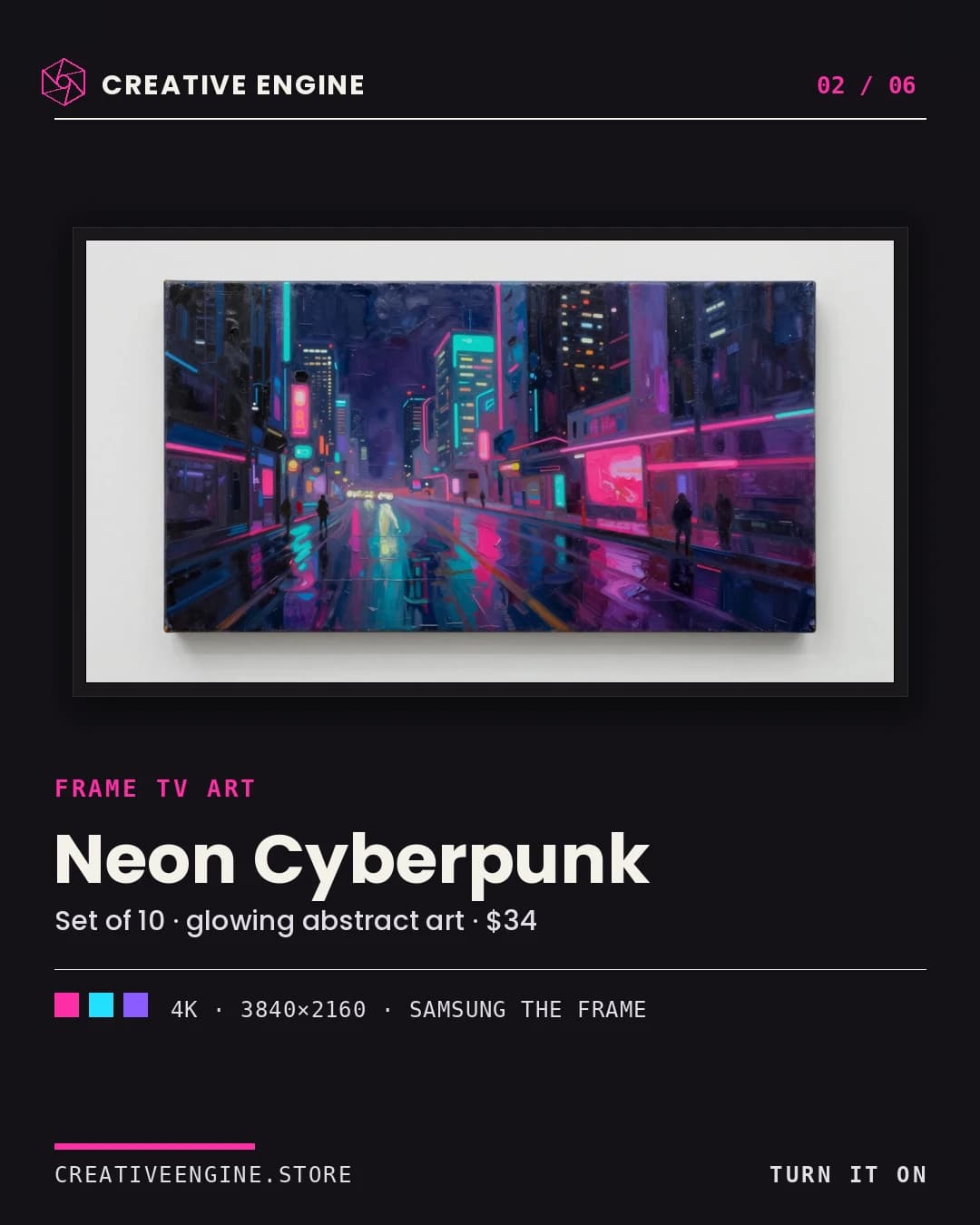 Key visuals — the product worlds — panel