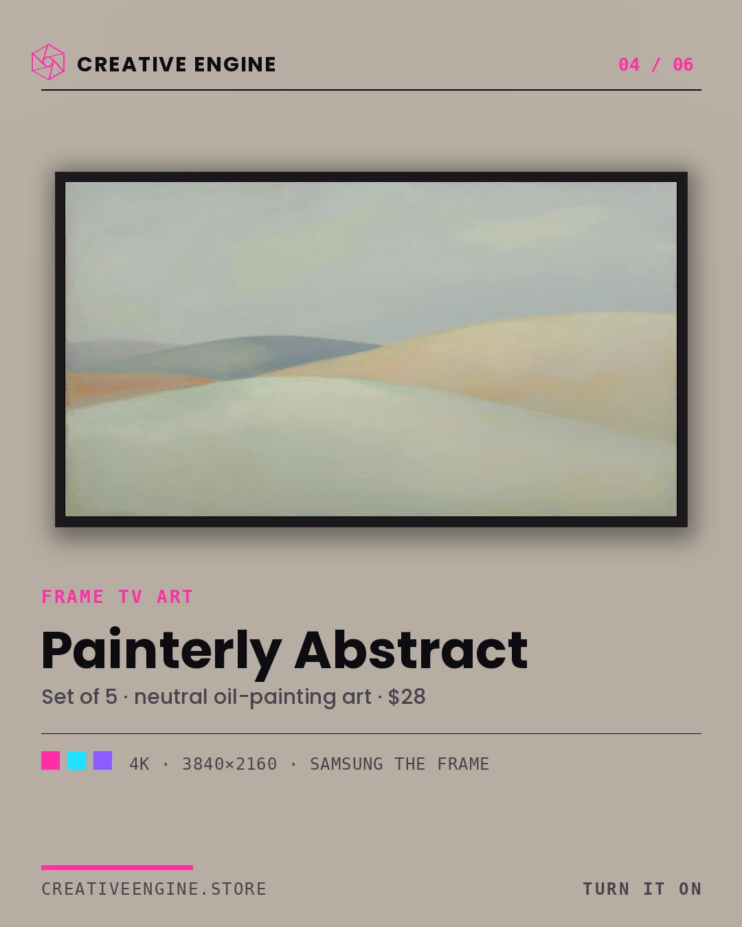 Key visuals — the product worlds — panel