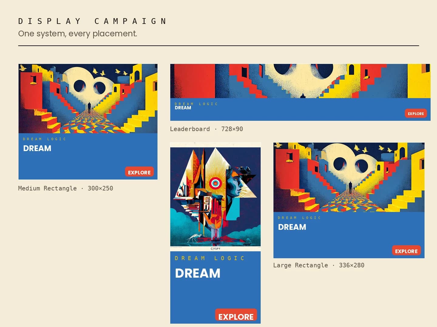 Digital campaign — social, display & out-of-home — panel