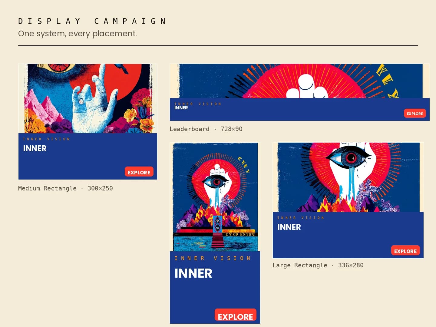 Digital campaign — social, display & out-of-home — panel