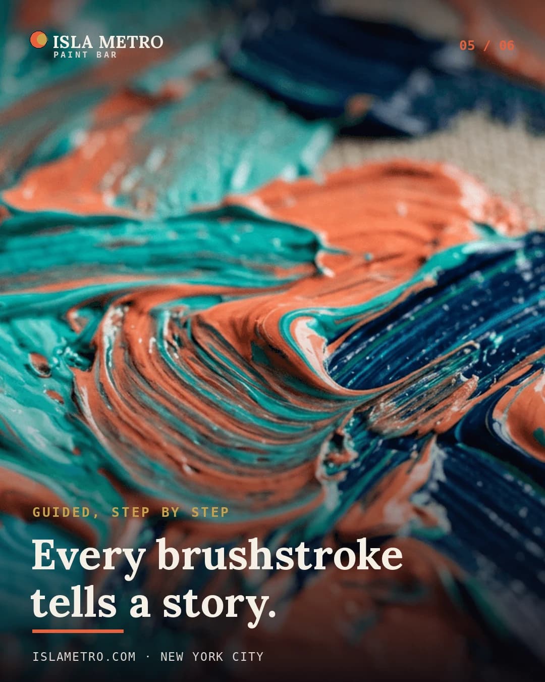 Key visuals — Paint. Sip. Escape. — panel