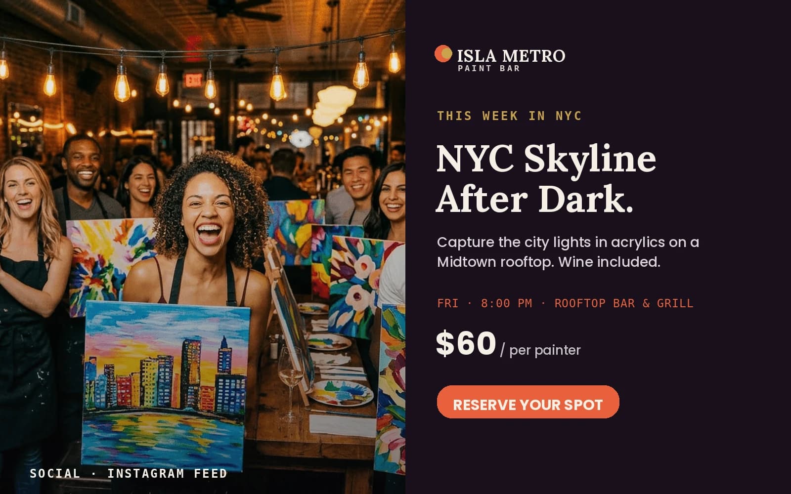 Digital campaign — social, corporate & out-of-home — panel