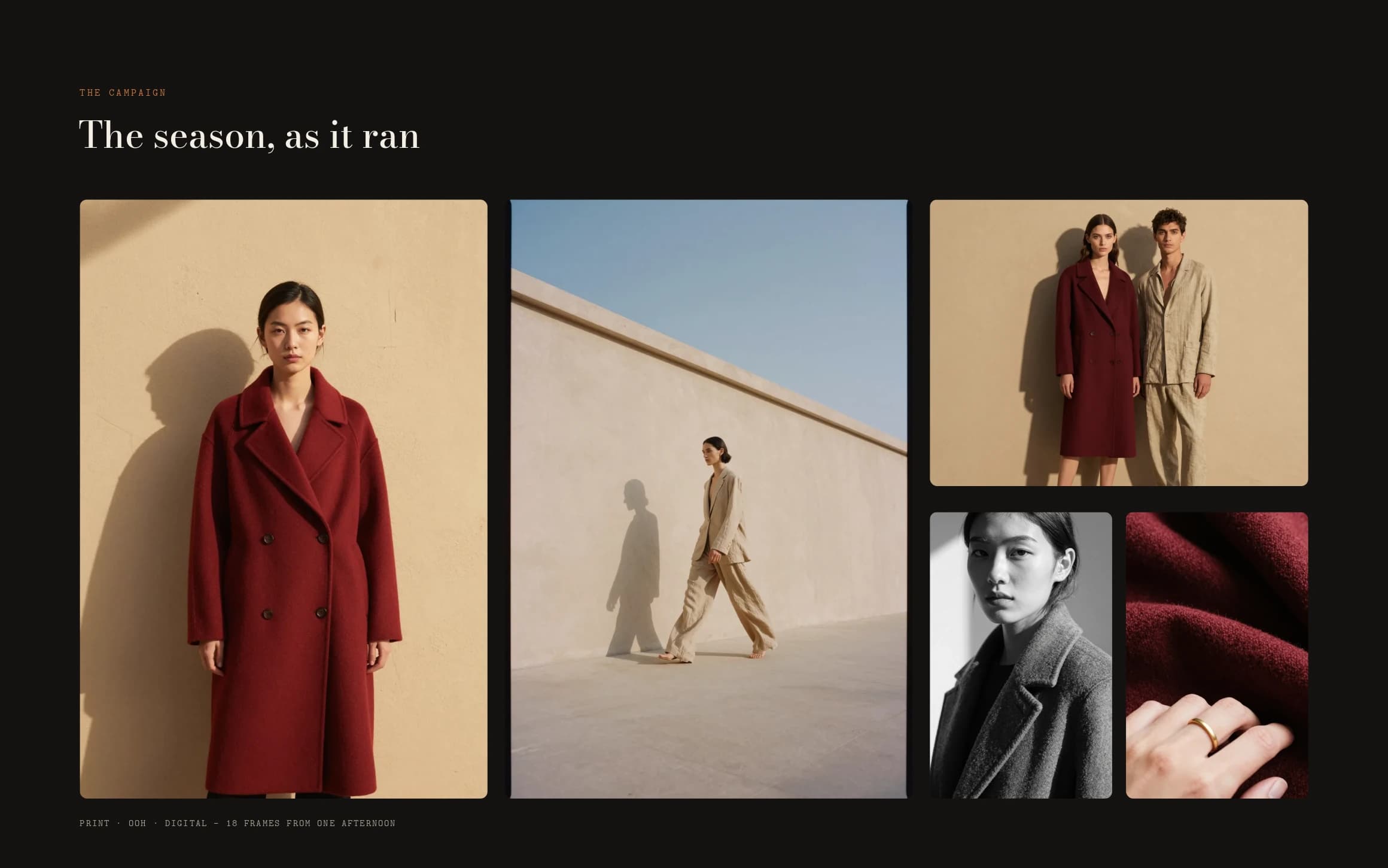Shot list, campaign & grade — full case study cover
