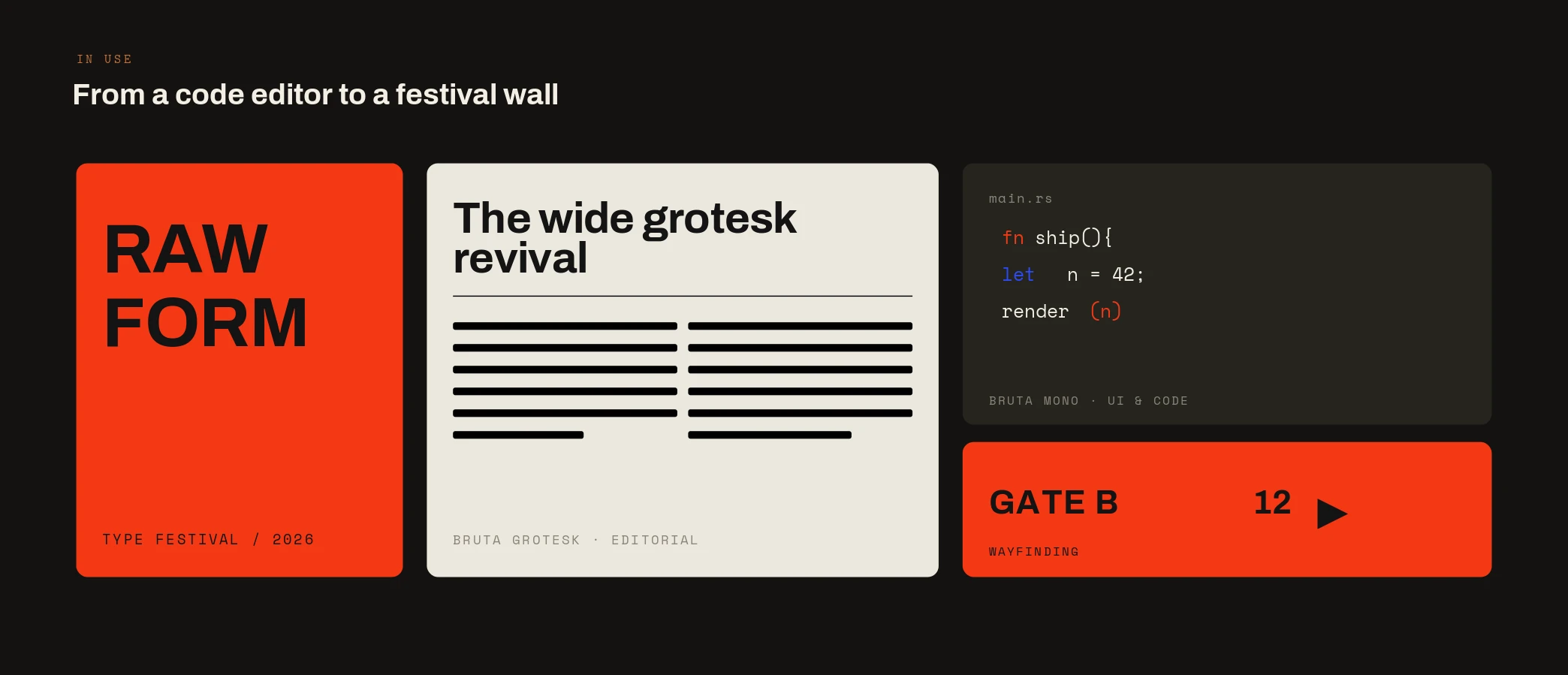 Letterform, features & in use — panel