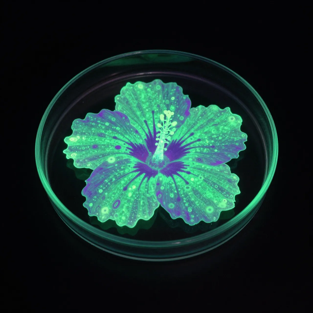 Culture Medium — fluorescent cultures (2025) — Hibiscus Strain
