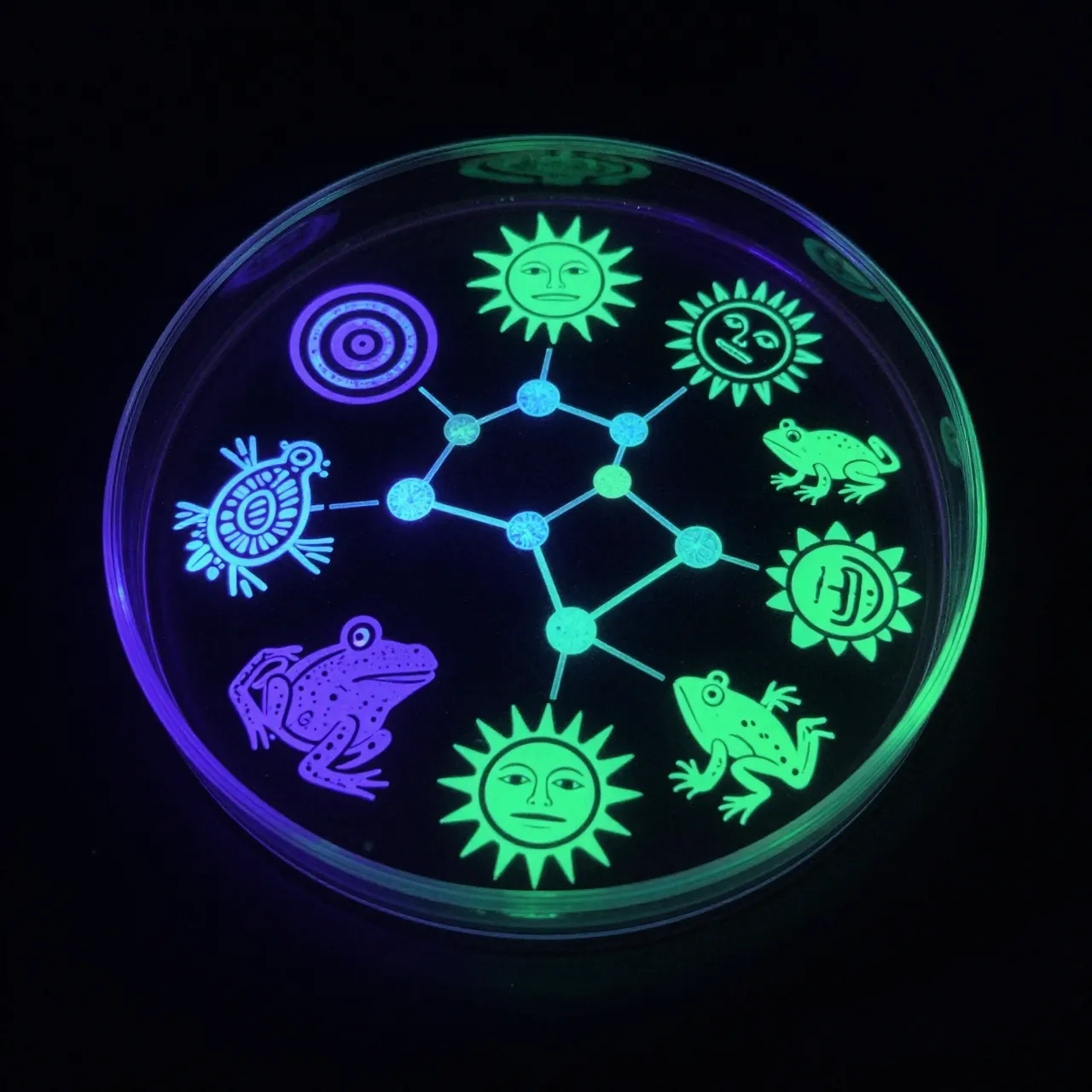 Culture Medium — fluorescent cultures (2025) — Petroglyph Culture