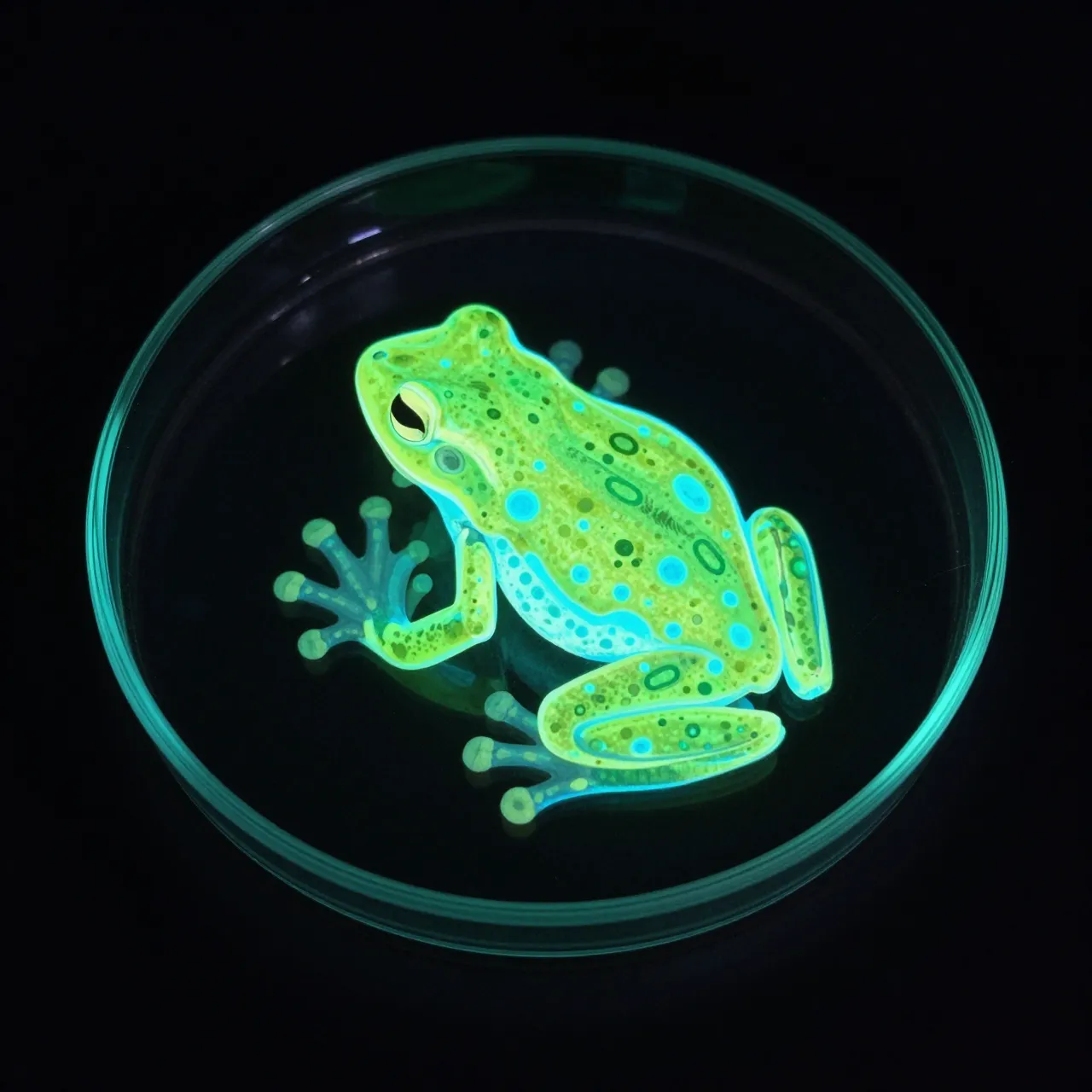 Culture Medium — fluorescent cultures (2025) — Coquí Sample