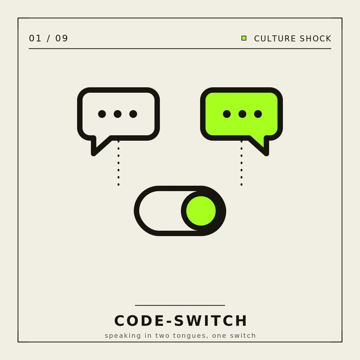 Culture Shock — conceptual icons (2025) — panel