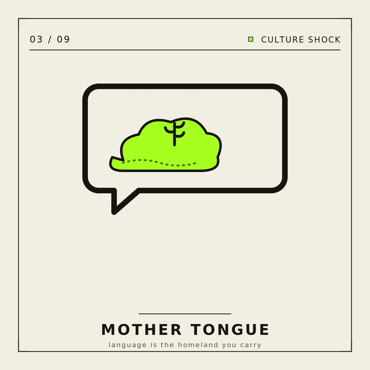 Culture Shock — conceptual icons (2025) — panel