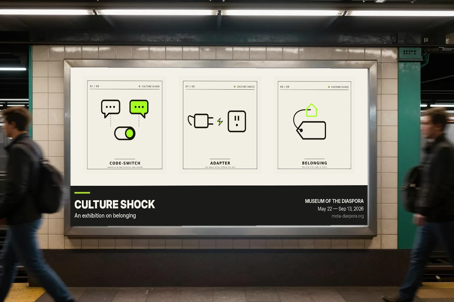 Culture Shock — conceptual icons (2025) — panel