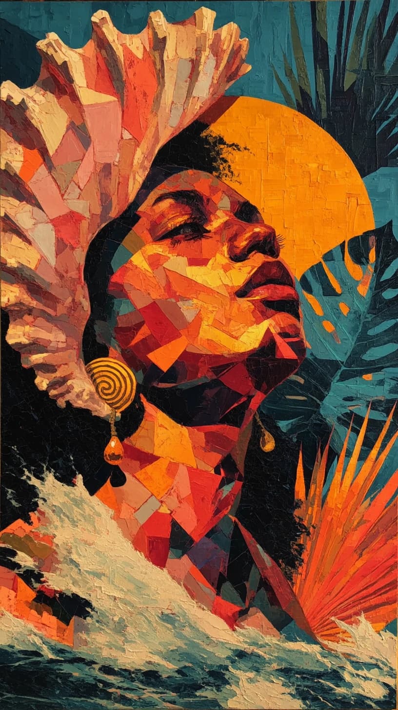 Caribbean Venus, Caribbean Queen (2020) — Venus Emerging — the shell crown