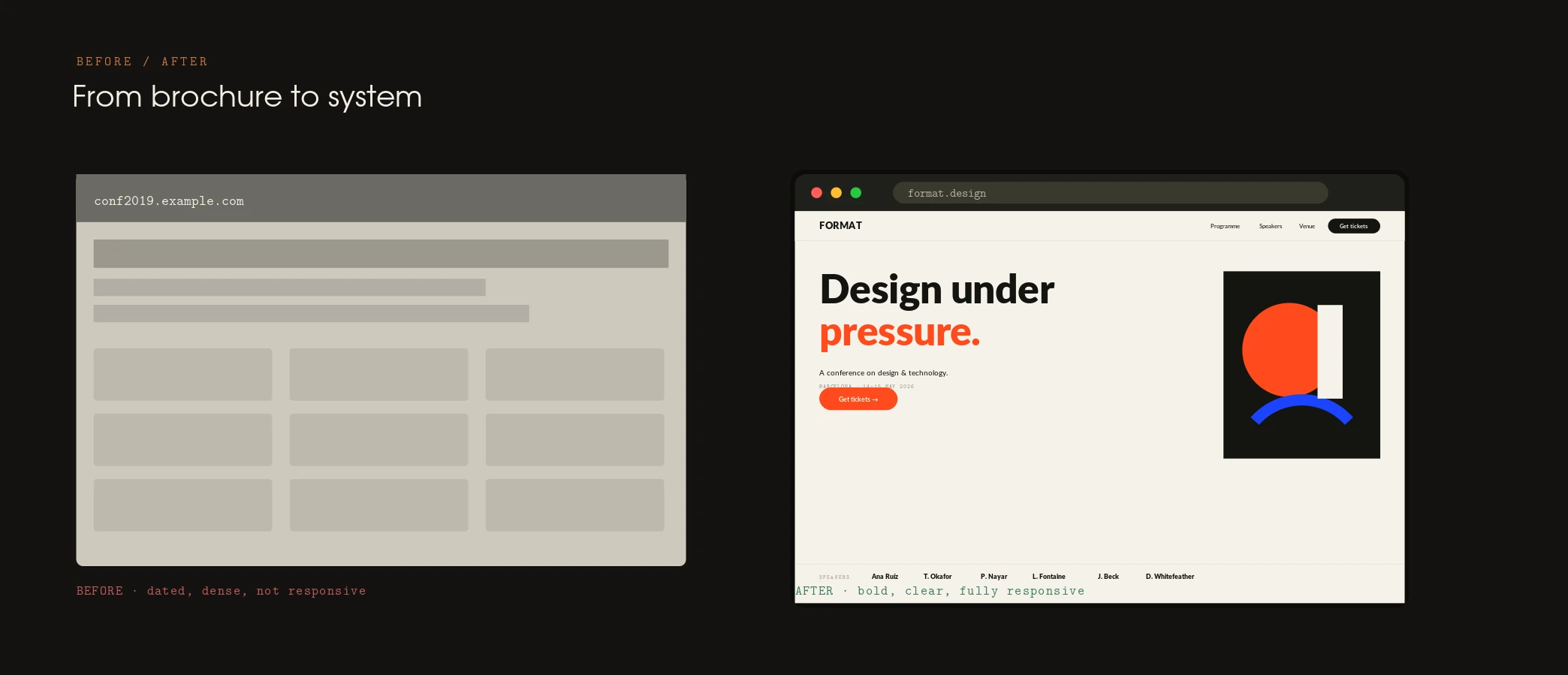 Grid, type & components — panel