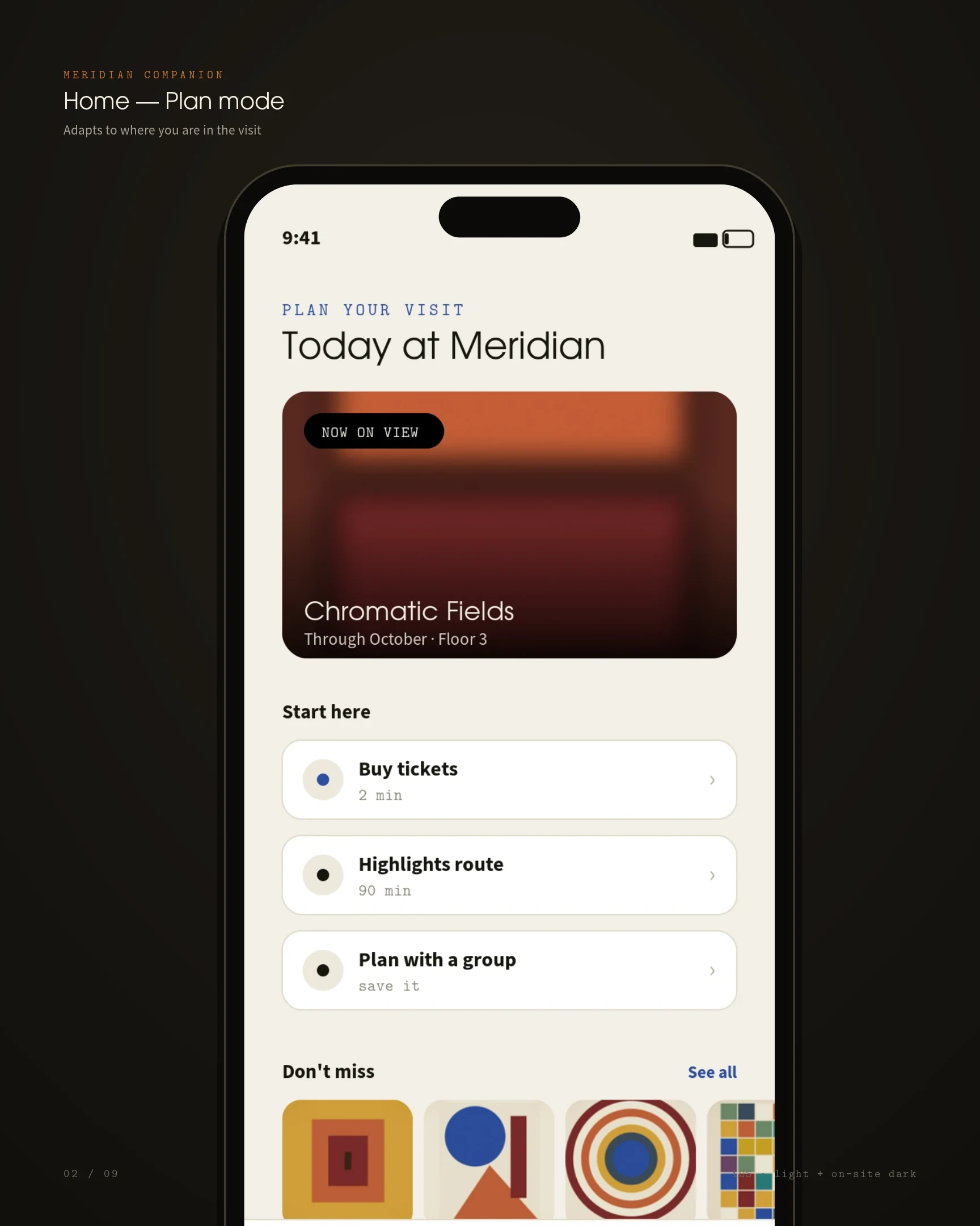 High-fidelity product design — thirteen surfaces, one voice — panel