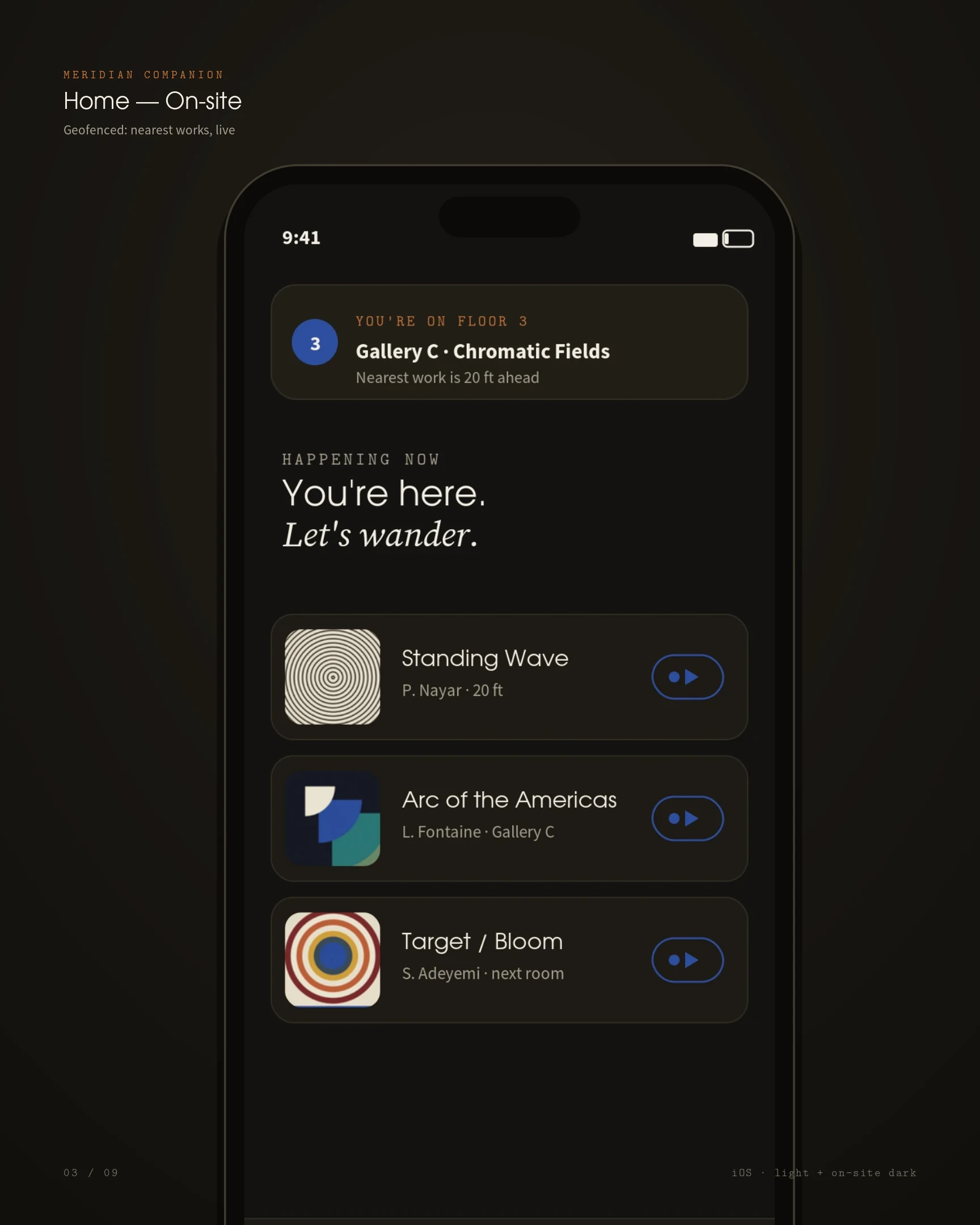 High-fidelity product design — thirteen surfaces, one voice — panel