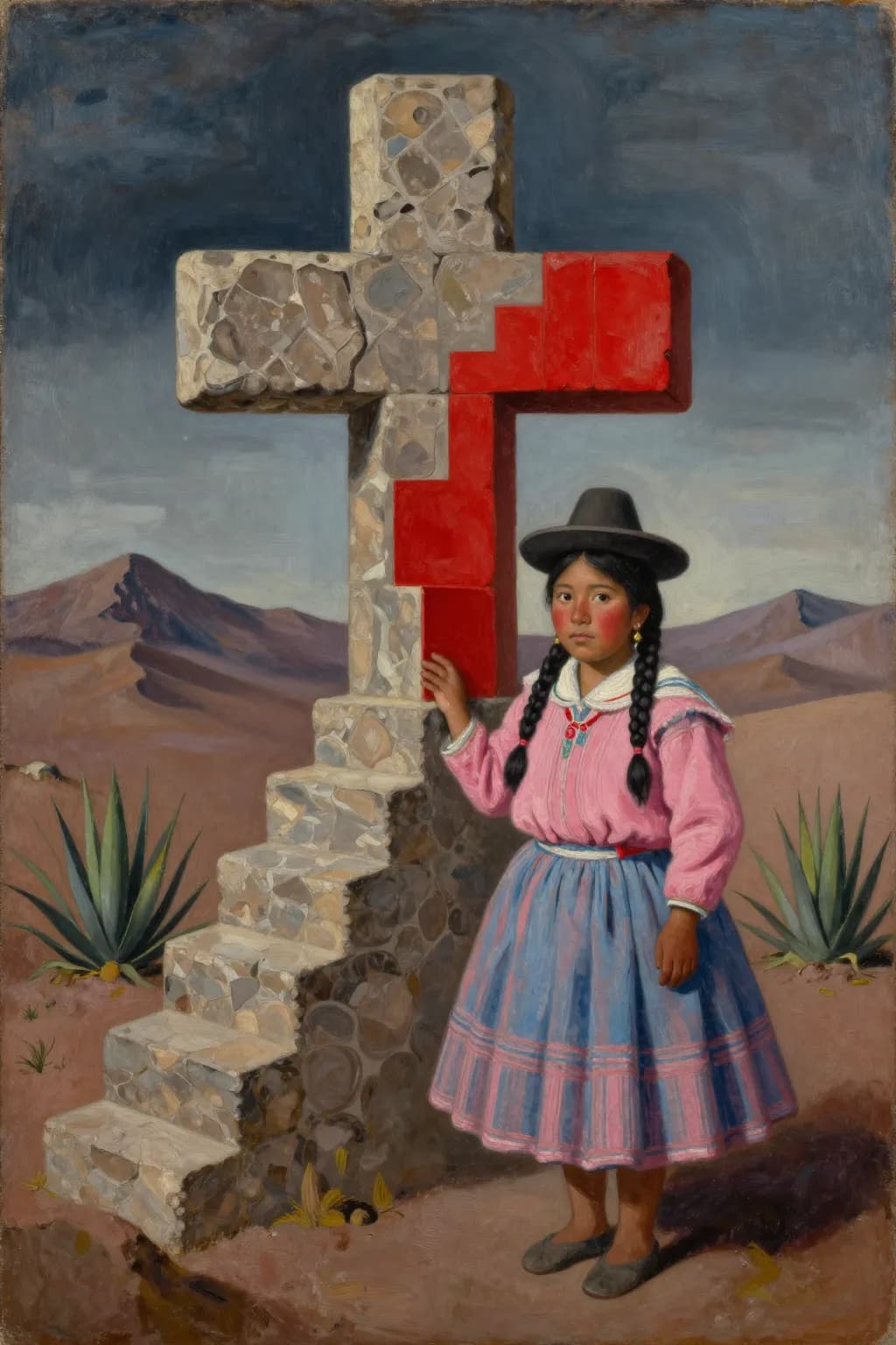 Telar · nine oil paintings — panel