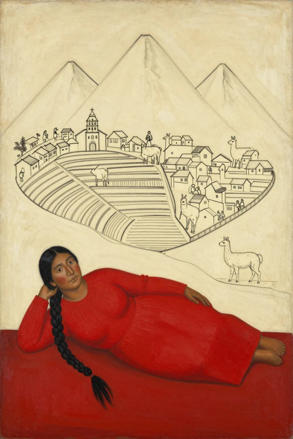 Telar · nine oil paintings — panel