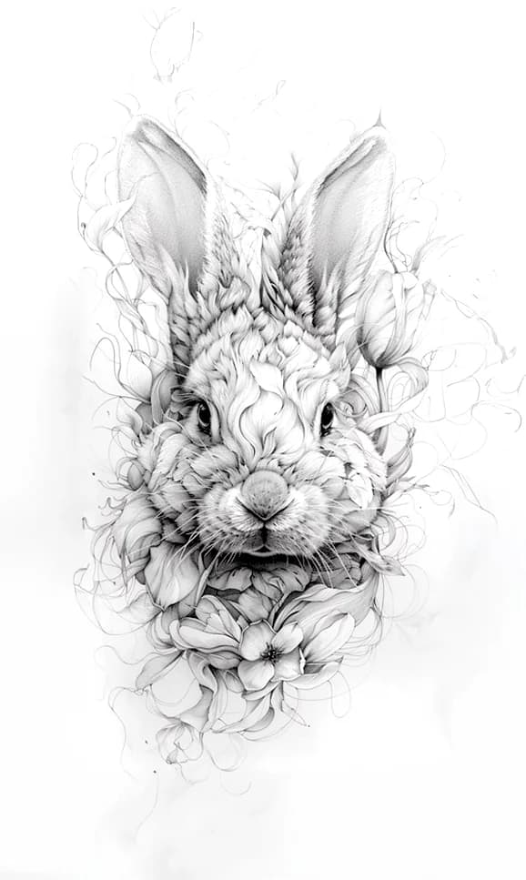 Works on Paper — Rabbit (Smoke Study)