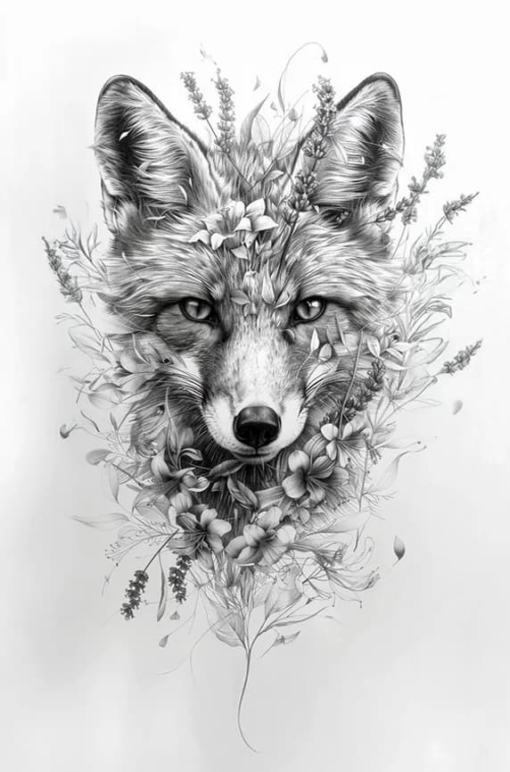 Works on Paper — Fox (Bloom Study)