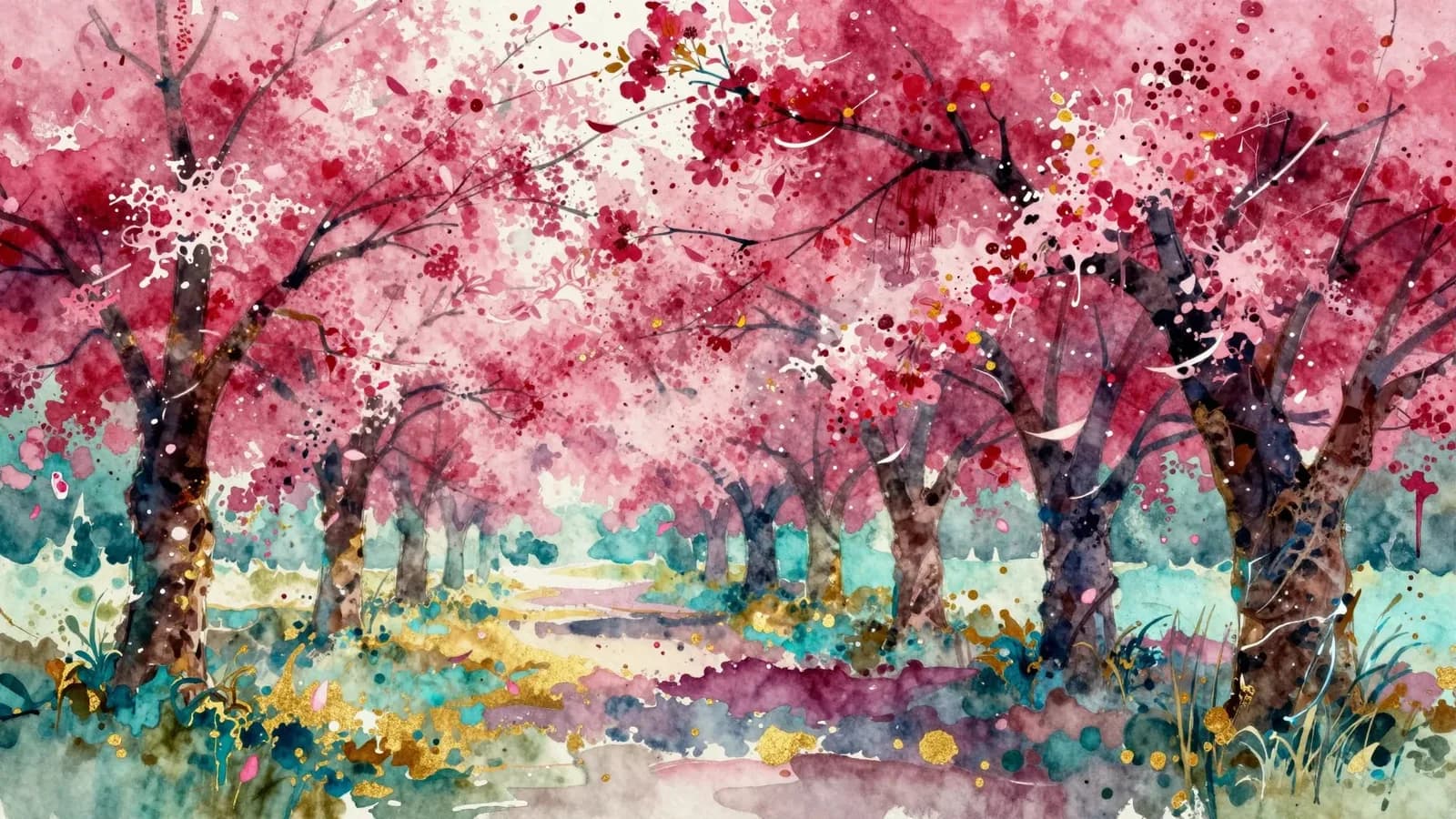 Tropical Study — Cherry blossoms