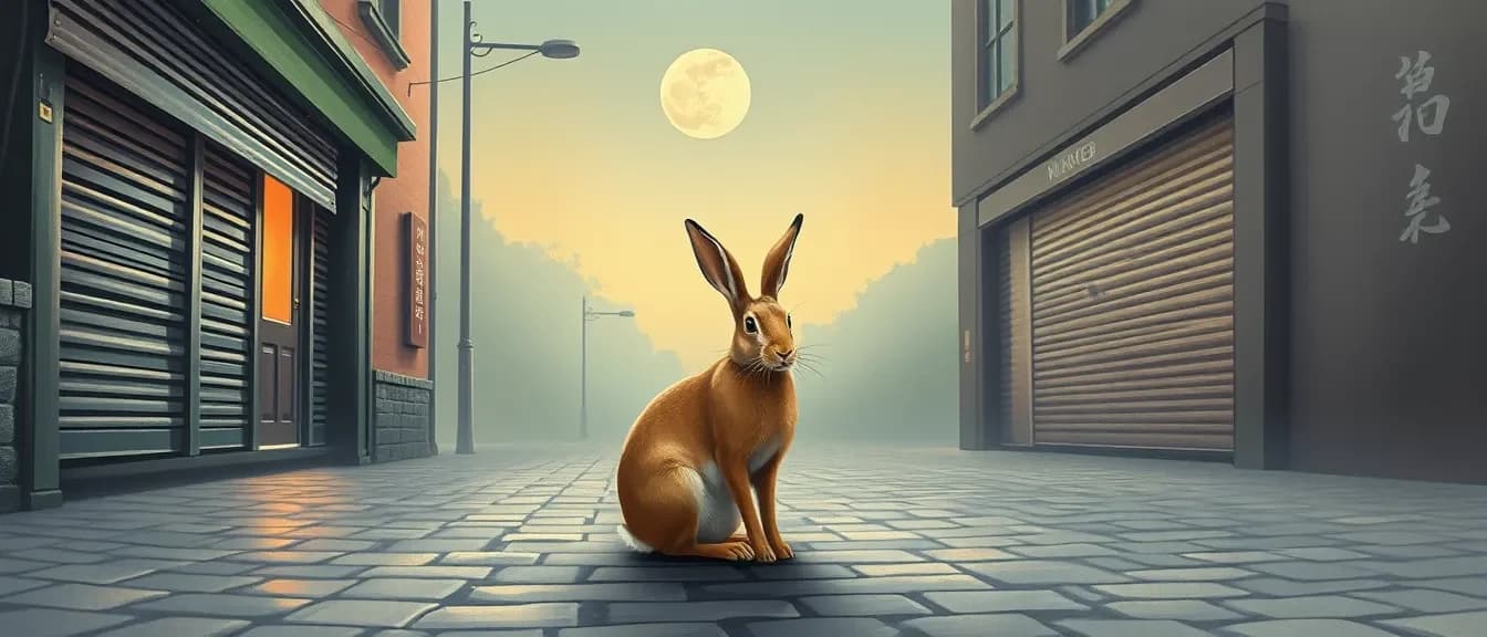 The Hare on the Moonlit Street