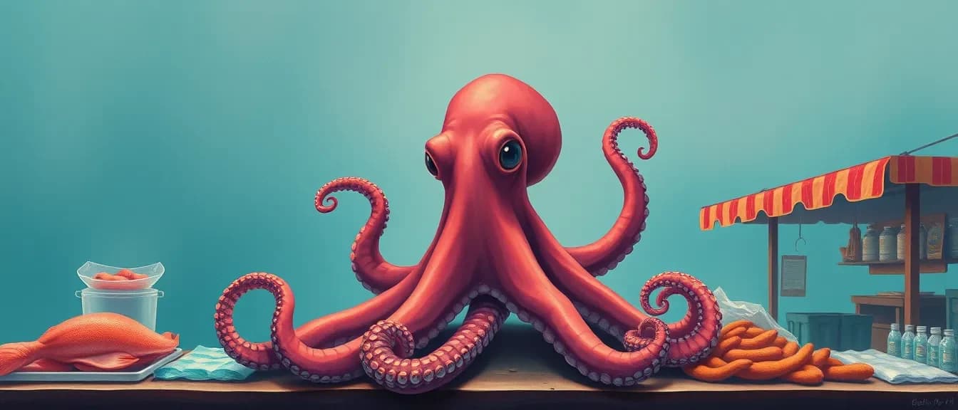The Octopus at the Fish Market