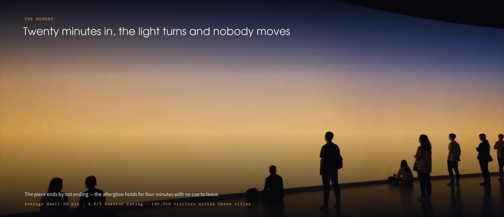 Space, interaction & the moment — full case study cover