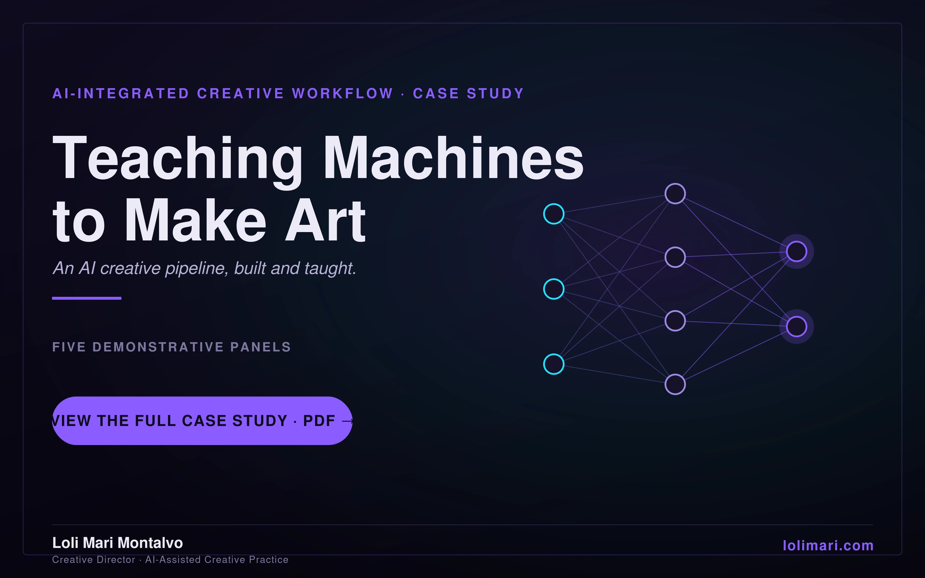 The AI creative pipeline — full case study cover