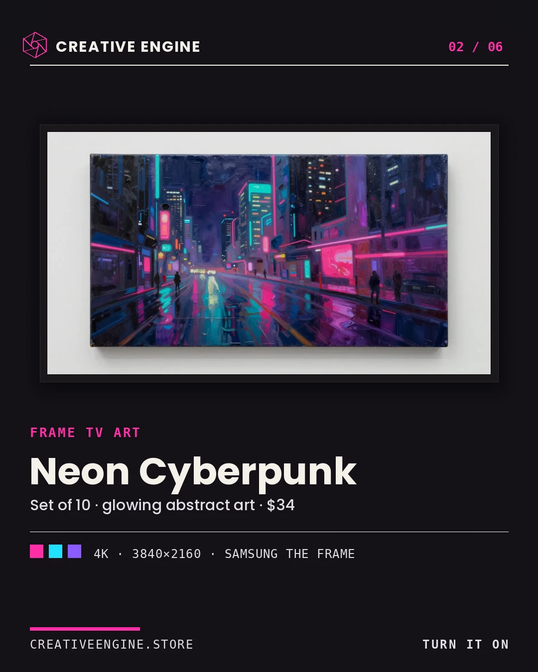 Key visuals — the product worlds — panel