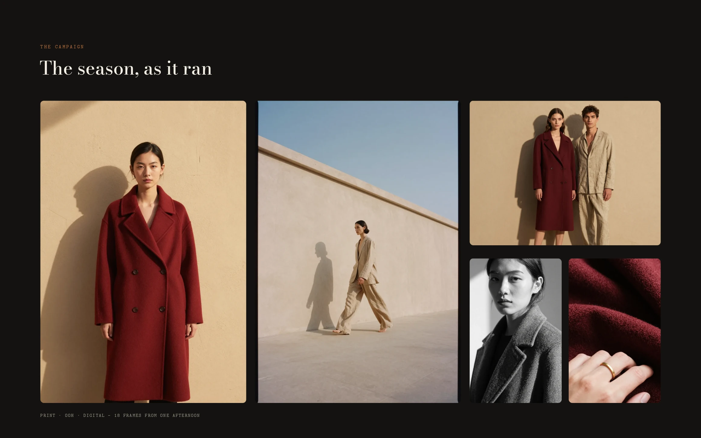 Shot list, campaign & grade — full case study cover