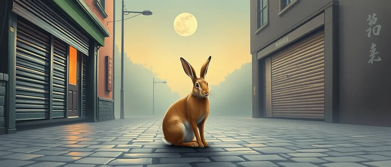 The Hare on the Moonlit Street