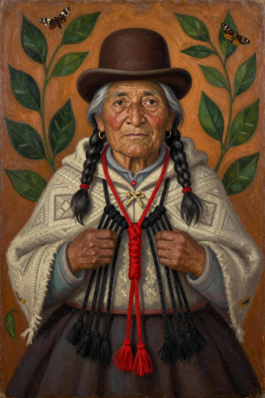 Telar · nine oil paintings — panel