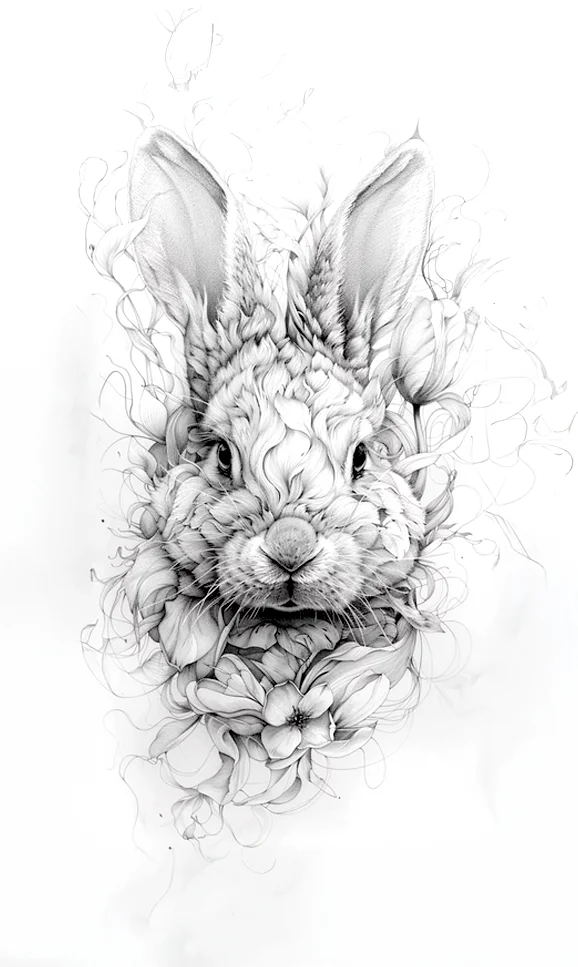 Works on Paper — Rabbit (Smoke Study)