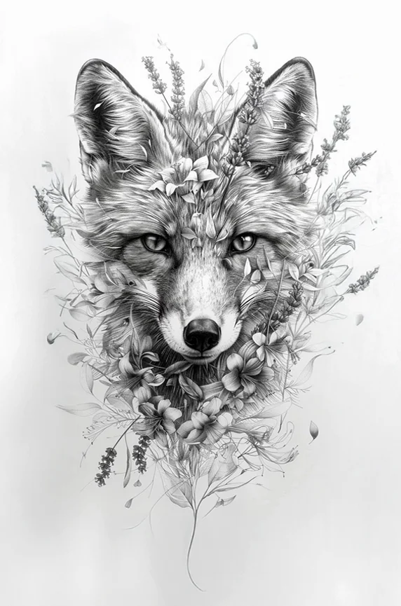 Works on Paper — Fox (Bloom Study)