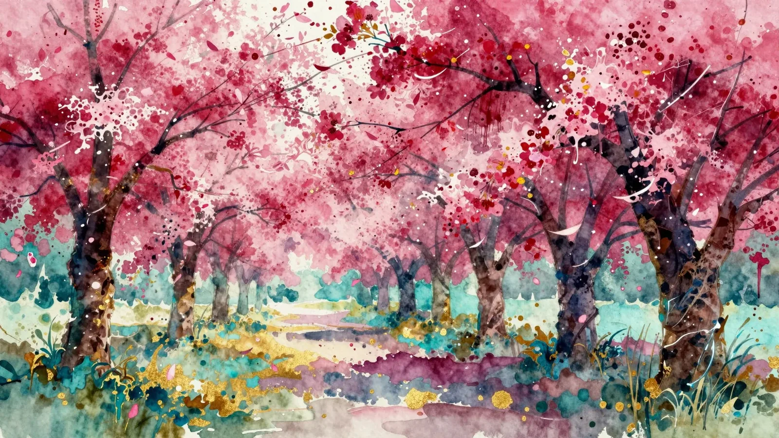 Tropical Study — Cherry blossoms